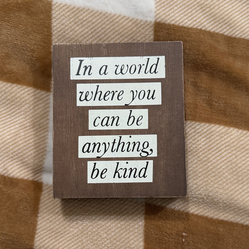 Rustic Brown Wooden Block